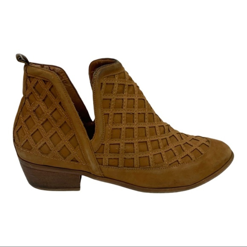 Vintage Sbicca Brown Leather Heeled Ankle Boots Mule Clogs Women’s Size 9 - Picture 11 of 11